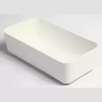 Plat Poliproof blanc 28x14x8cm