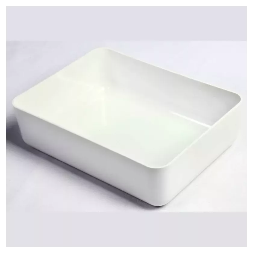 Plat Poliproof blanc 28x21x8cm
