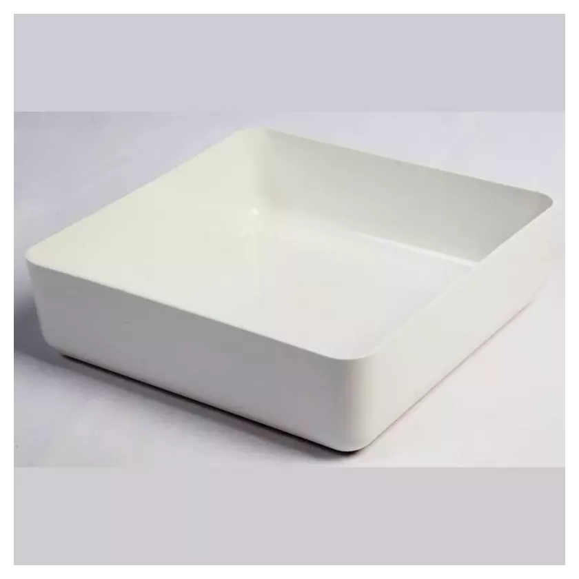 Plat Poliproof blanc 28x28x8cm