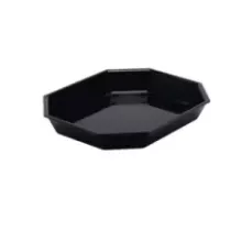 Plexi GN 1/2 octogonal noir 325x265x50mm