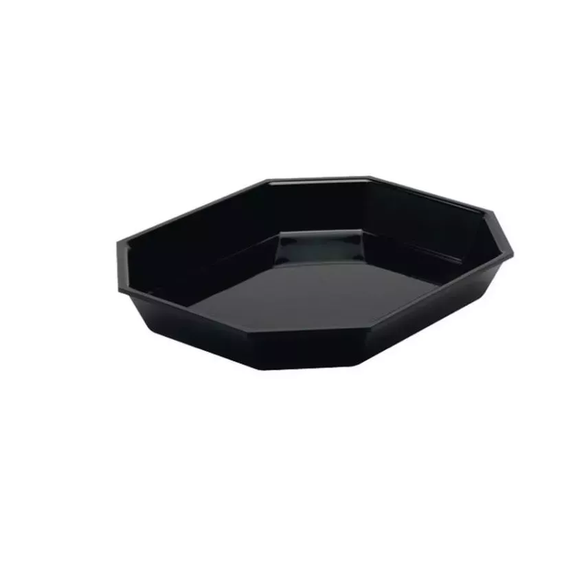 Plexi GN 1/2 octogonal noir 325x265x50mm