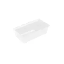 Saladier rectangulaire plexi blanc 240x175x100mm