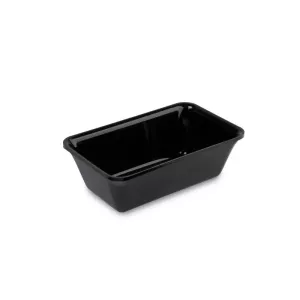 Saladier rectangulaire plexi noir 215x155x85mm 1L