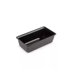 Saladier rectangulaire plexi noir 240x175x100mm 2L