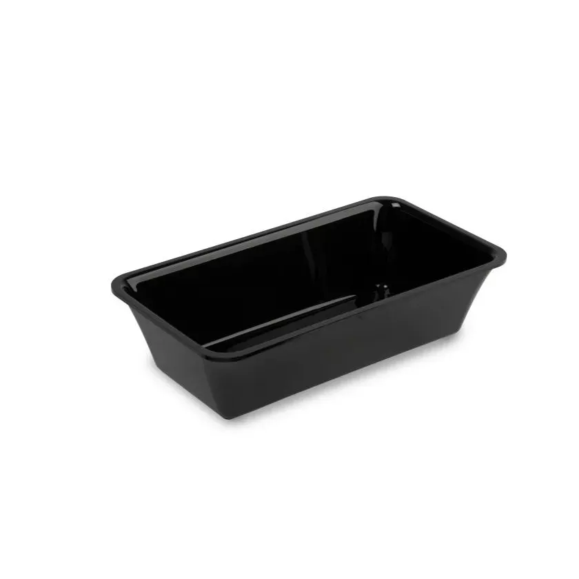 Saladier rectangulaire plexi noir 270x145x80mm 1,5L