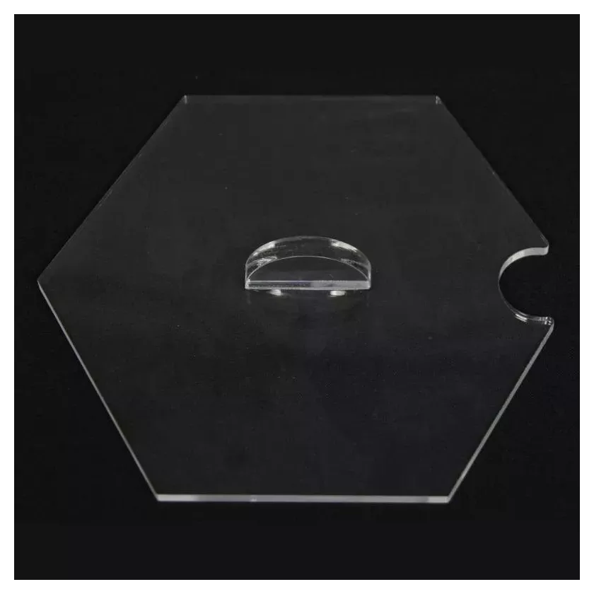 Couvercle saladier hexagonal plexi 195mm