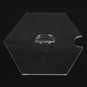 Couvercle saladier hexagonal plexi 195mm