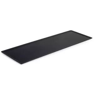 Plat de presentation plexi noir 600x150mm hauteur 3mm