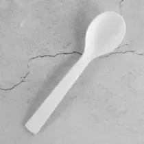 Cuiller salade petite blanc Plexi 24cm