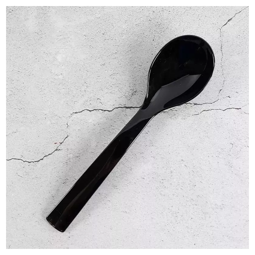 Cuiller salade petite noir Plexi 24cm