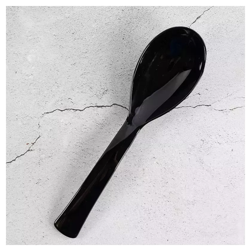Cuiller salade grande noir Plexi 24cm