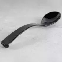 Cuiller salade courbee noir Plexi 25cm