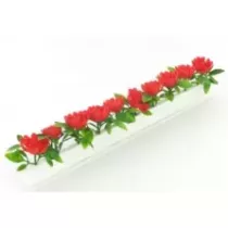 Barrettes petites roses rouges