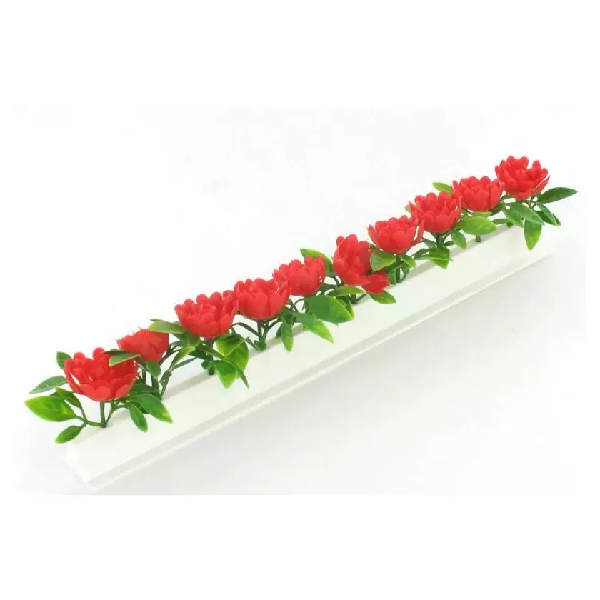 Barrettes petites roses rouges