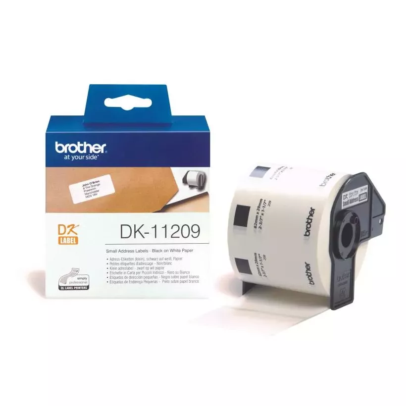 Etiquette d'adresse 29x62mm papier Brother DK11209