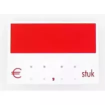Etiquette sans pic 9x6cm rouge 008