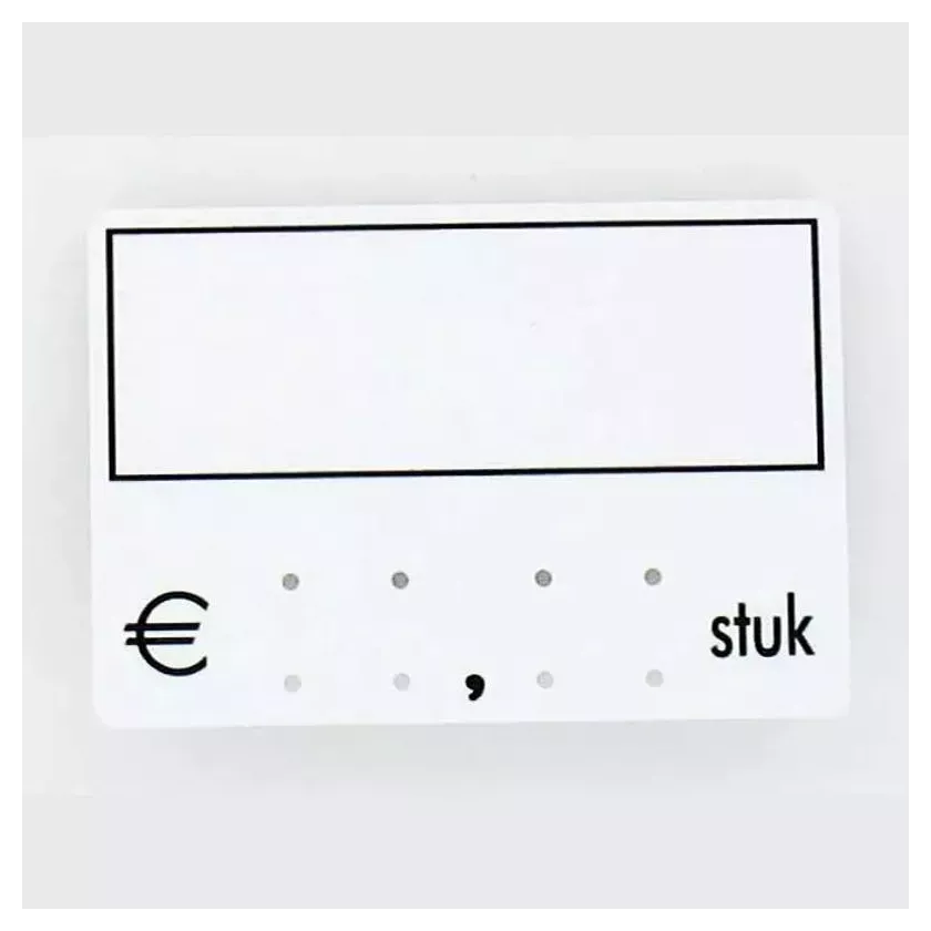 Etiquette sans pic 9x6cm cadre noir 001