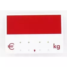 Etiquette sans pic 9x6cm KG bordeaux 008