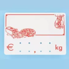 Etiquette sans pic 9x6cm KG logo CH1