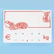 Etiquette sans pic 9x6cm KG logo CH1