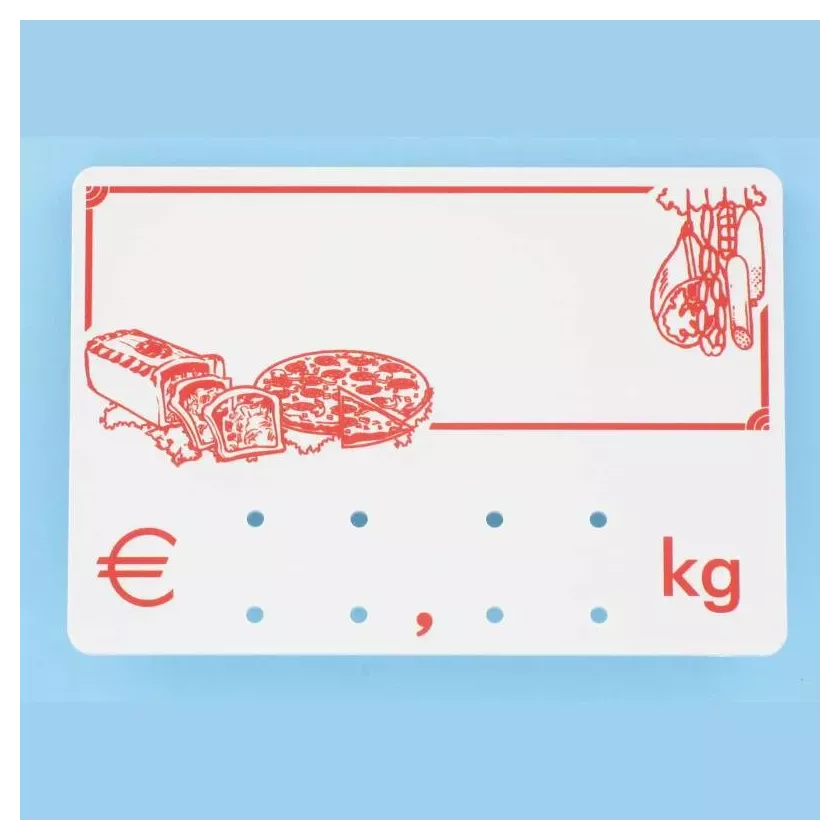 Etiquette sans pic 9x6cm KG logo CH1