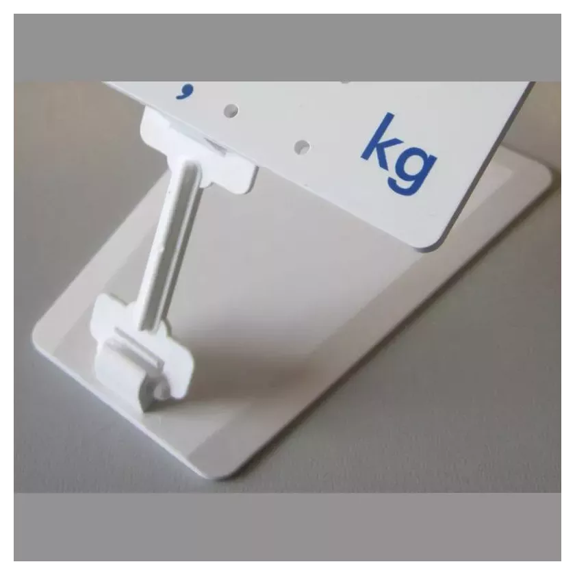 Pied mobile pour etiquette blanc 10cm FT995 tunnel