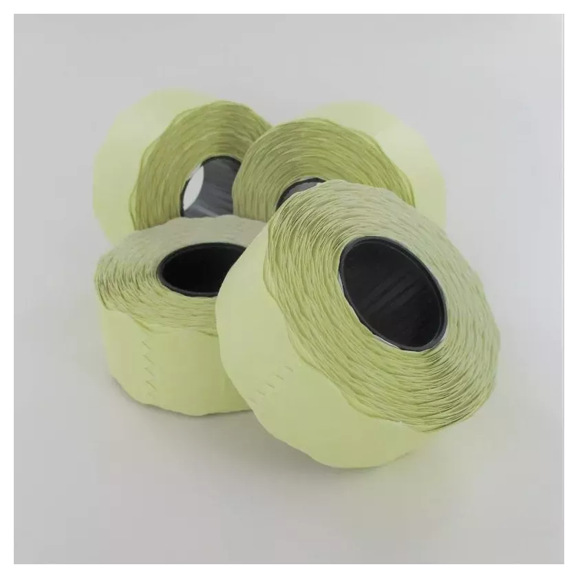 Etiquette pour etiqueteuse 26x16mm 2 lignes blanc rouleau 1100 pieces