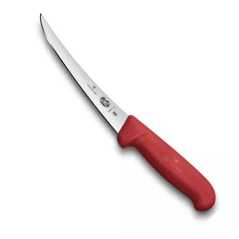Couteau desosser 5.6601-12 rouge courbe Victorinox