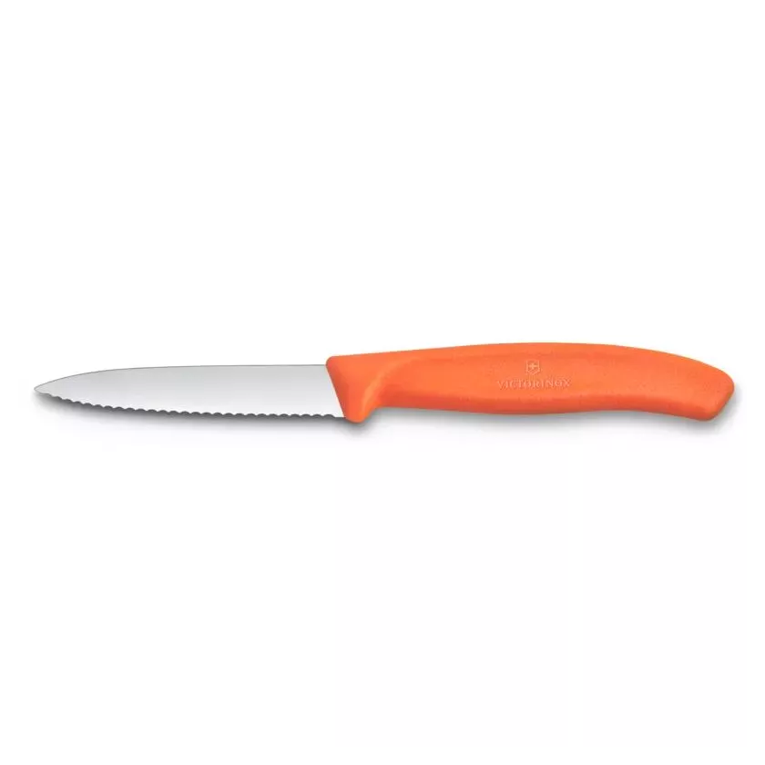 Couteau legumes dente 8cm orange Victorinox - 6.7636