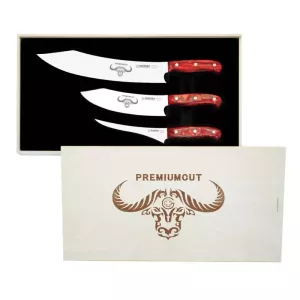 Set of 3 Red Diamond PremiumCut Giesser 1999.3