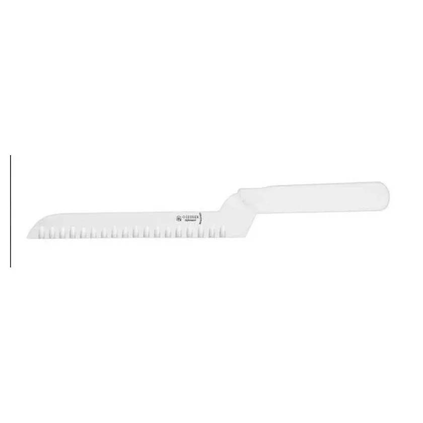Couteau fromage brie 20cm 9605WW blanc avec brisure petits trous Giesser