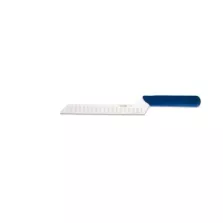 Couteau fromage brie 20cm 9605WW bleu avec brisure petits trous Giesser