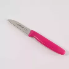 Couteau eplucheur 8cm fuchsia Giesser presentoir de recharge