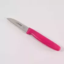 Couteau eplucheur 8cm fuchsia Giesser presentoir de recharge
