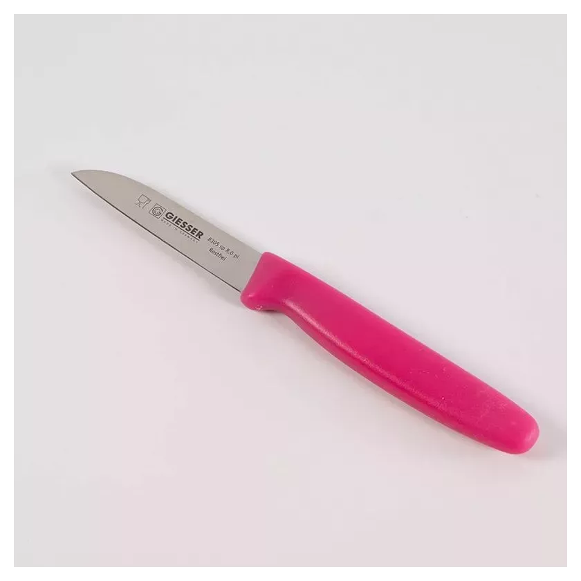 Couteau eplucheur 8cm fuchsia Giesser presentoir de recharge
