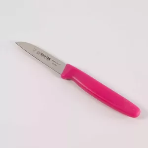 Couteau eplucheur 8cm fuchsia Giesser presentoir de recharge