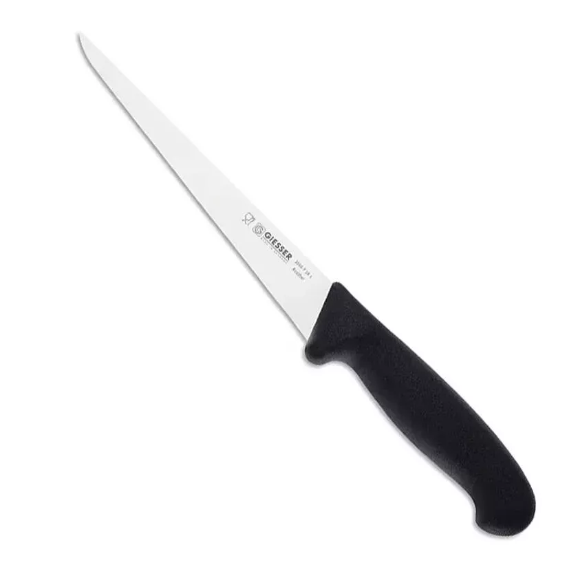 Couteau a filet poisson 3055f.18 noir Giesser