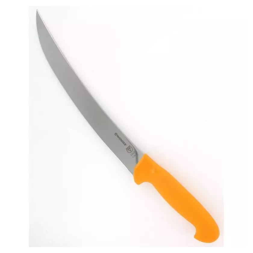 Couteau de boucher 5.8435.26 jaune courbe Swibo Victorinox