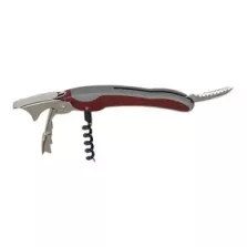 Couteau sommelier avec tire-bouchon 12cm manche antiderapant