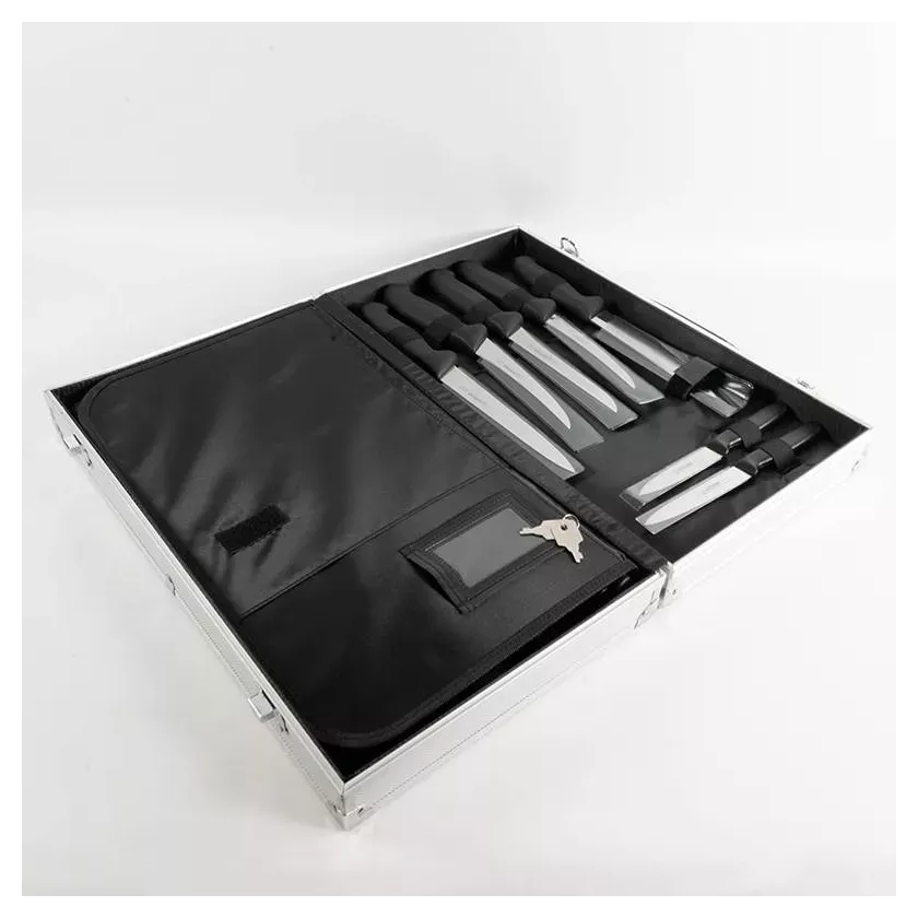 Coffret a couteaux 11 pcs rempli Magnetique - pour les bouchers