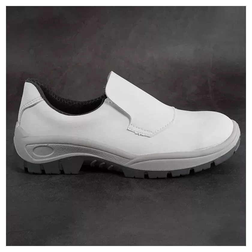 Soulier mocassin 46 PPO blanc
