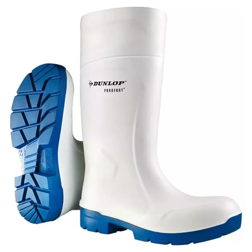 Bottes PU nez acier taille 41 blanc Dunlop Multigrip