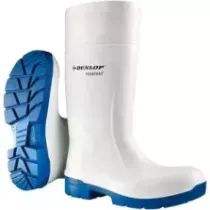 Bottes PU nez acier taille 46 blanc Dunlop Multigrip