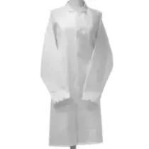 Cache-poussiere long taille 48 blanc small