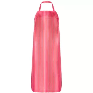 Tablier polyester rouge-blanc 70x100cm