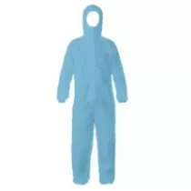 Combinaison jetable non-tissee bleue taille XXL avec capuche