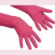 Gants multipurpose L rouge Vileda par 10 paires