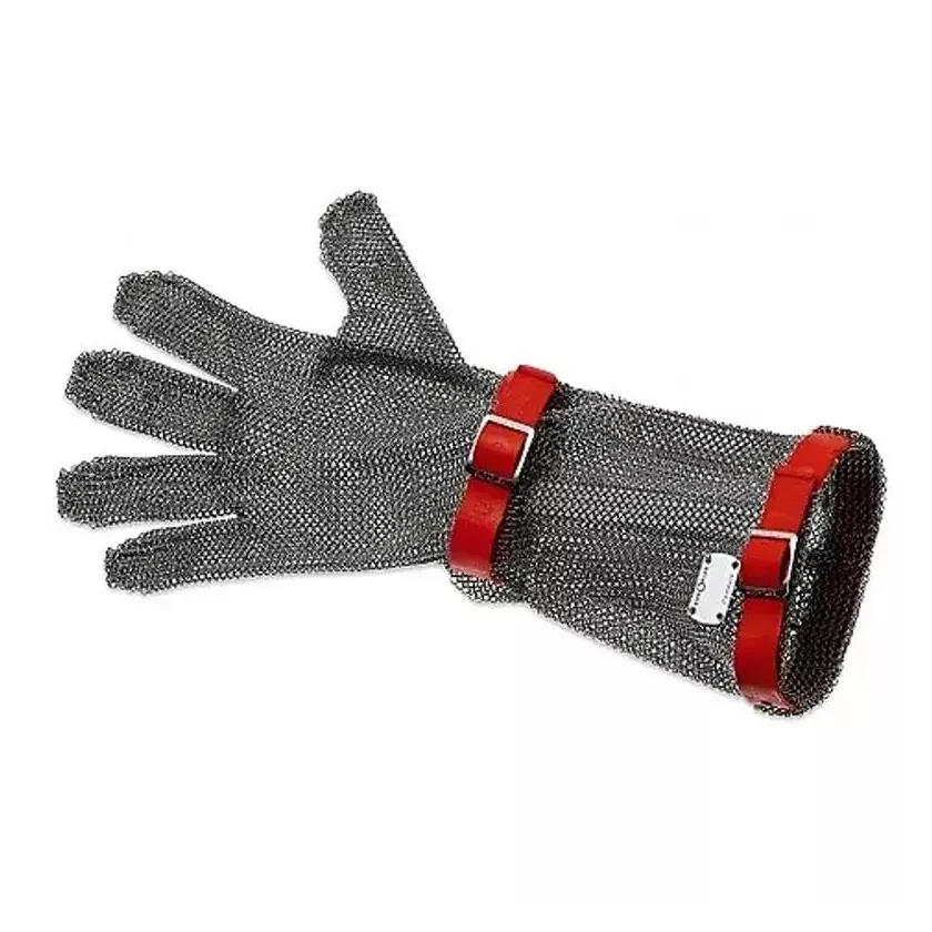 Gant protection Euroflex 5 doigts poignet 15cm rouge M