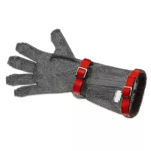 Gant protection Euroflex 5 doigts poignet 15cm rouge M