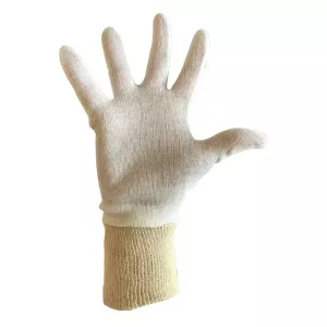 Sous-gant coton 25cm modele court paquet 24 pieces
